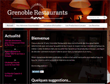 Tablet Screenshot of grenoble-restaurants.com